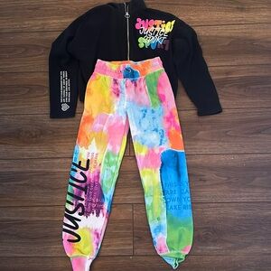 Girls justice sweat set